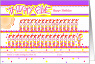 Happy 35th Birthday, Cake with 35 Candles card
