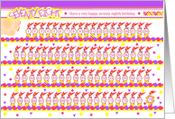 Happy 78th Birthday, Cake with 78 Candles card