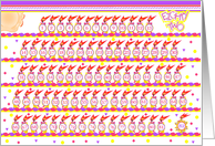 Happy 82nd Birthday, Cake with 82 Candles card