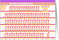 Happy 95th Birthday, Cake with 95 Candles card