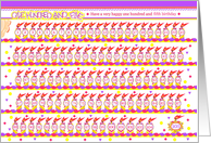 Happy 105th Birthday, Cake with 105 Candles card
