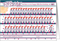 Happy 51st Birthday, Cake with 51 Candles card