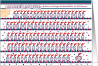 Happy 103rd Birthday, Cake with 103 Candles card