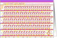 Happy 112th Birthday, Cake with 112 Candles card