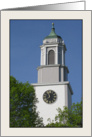 Bulfinch Church Steeple & Clock card
