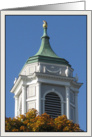 Bulfinch Church Steeple with Hawk Blank Note Card