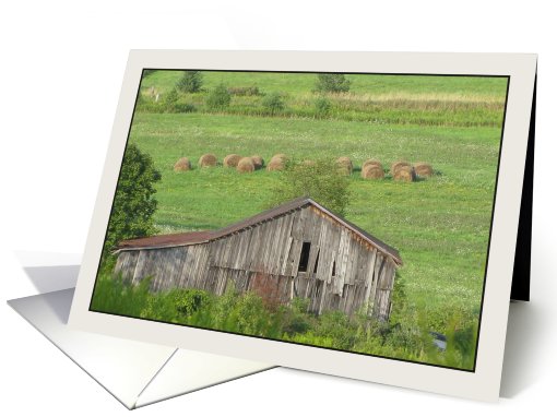 Dilapidated Barn Landscape in Wellsboro, PA card (827993)