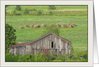 Dilapidated Barn Landscape in Wellsboro, PA card