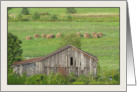 Dilapidated Barn Landscape in Wellsboro, PA card