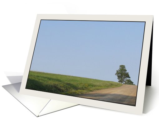Dirt Road to Hill Top in Wellsboro, PA card (828005)