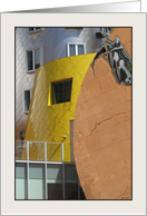 Modern Architecture-Yellow & Circular Metal Walls card