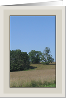 Earth Day in Rural Pennsylvania Hilly Field card
