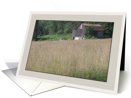 Rustic Barn in Rural Pennsylvania Hills card (859228)