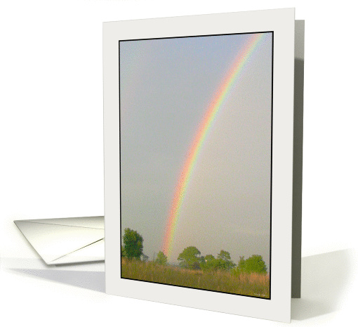 Wellsboro, Pennsylvania Rainbow Landscape card (863548)