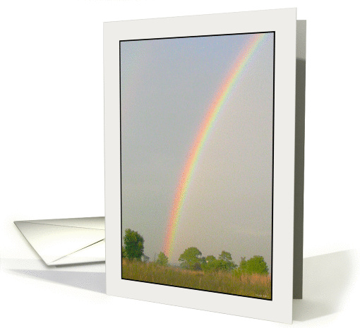 Wellsboro, Pennsylvania Rainbow Landscape card (863548)