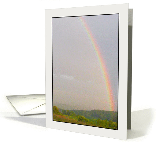 Rainbow vista in Wellsboro, Pennsylvania card (863552)