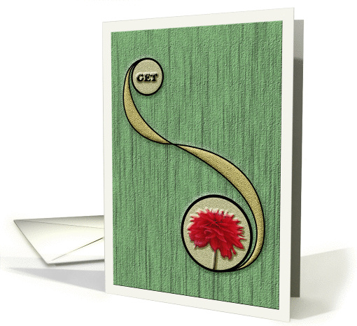 Get Well Flower Abstract
 card (872373)
