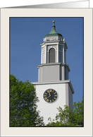 Bulfinch Church Steeple & Clock card