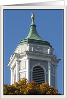 Bulfinch Church Steeple with Hawk Blank Note Card