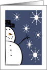 Season’s Greetings Snowman card