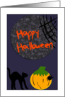 Happy Halloween Black Cat card