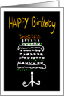 Happy Birthday Cake card