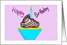 Happy Birthday Cupcake card