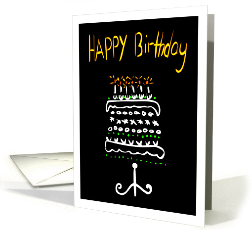 Happy Birthday Cake card (995463)
