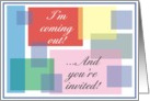 Invitation - Coming Out Party card