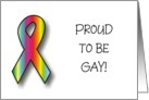 Announcement - Proud to be Gay card