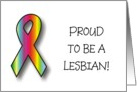 Announcement - Proud to be a Lesbian card