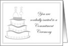 Invitation - Commitment Ceremony card