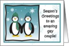 Season’s Greetings - Gay Couple card