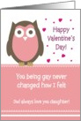 Valentine - To my Gay Daughter card