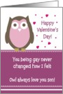 Valentine - To my Gay Son card