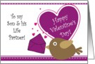 Valentine - To my Son & His Life Partner card