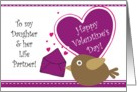 Valentine - To my Daughter & Her Life Partner card