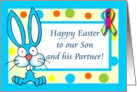 Happy Easter - To Our Son & his Partner card