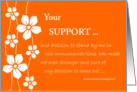 Your Support card