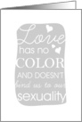 Love has no color card