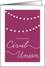 Civil Union - Pale Purple card