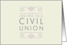 Invitation - Civil Union card