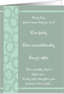Live Freely - 1 card
