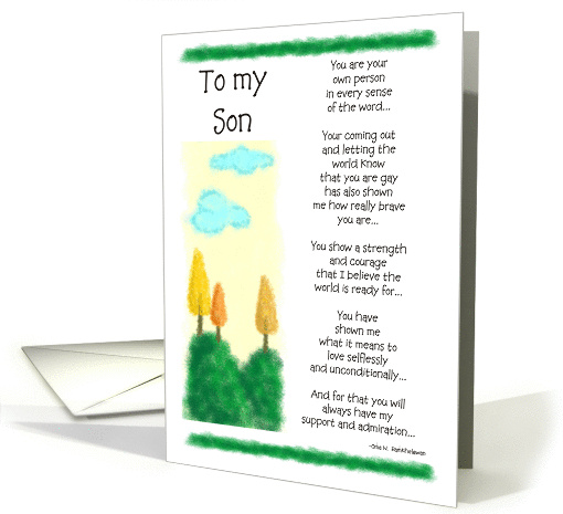 Coming Out - To my Son card (827991)