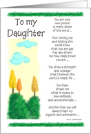 Coming Out - To my Daughter card