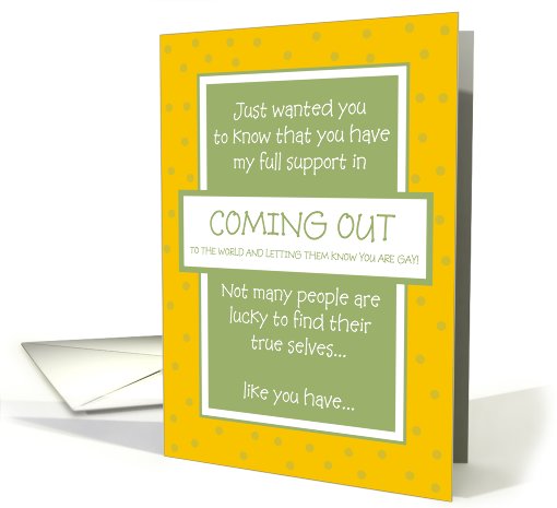 Support - Coming Out card (828734)