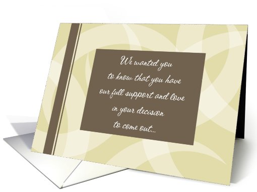 Support - Coming Out card (828764)