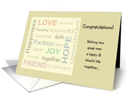 Congratulations - Gay card (828780)