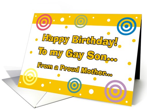 Happy Birthday - Gay Son card (828785)