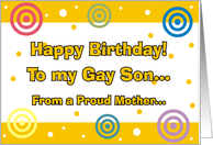 Happy Birthday - Gay Son card